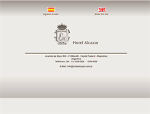 Tablet Screenshot of hotelalcazar.com.ar